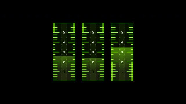 HUD FlightInstrument Levels Diagram 4K Loop