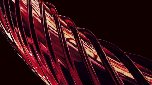 Futuristic Red Glowing Abstract Wave Background Animation with Dynamic Light Trails