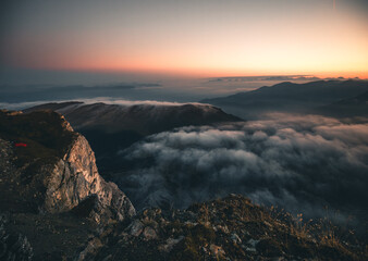 Obraz premium Dolomites mountain landscape in Val Gardena, South Tyrol, Italy