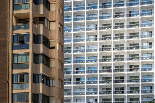 Apartment buildings in Benidorm, Spain