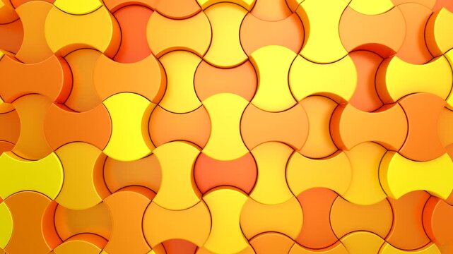 Background of Geometric Shapes. Abstract motion, loop, two color, 3d rendering, 4k resolution
