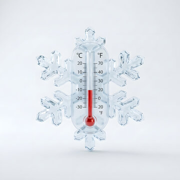 Decorative snowflake shaped wall thermometer with celsius and fahrenheit scales winter weather temperature gauge weather instrument cold climate home decor