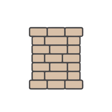 Brick wall illustration