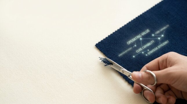 Person using scissors to visualize smart cost reduction by removing unnecessary expenses without essential cuts