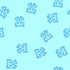 Obraz premium snow angel winter season vector seamless pattern snow angel winter season sign illustration