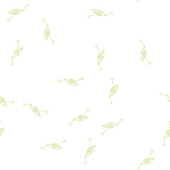 Fototapeta premium crane bird glyph vector seamless pattern. crane bird signthin illustration