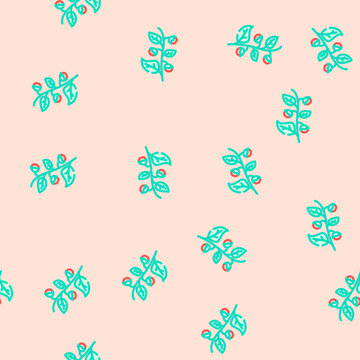 ashwagandha ayurvedic herb vector seamless pattern ashwagandha ayurvedic herb sign illustration