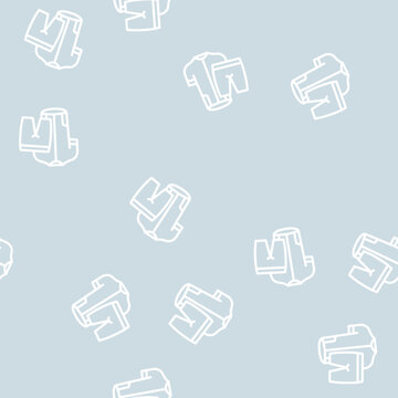 riding cloth line seamless pattern riding cloth thin line illustration