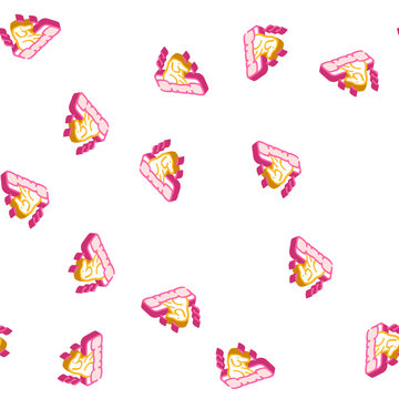dog smell isometric seamless pattern. dog smell sign illustration