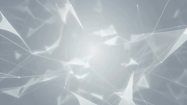 Abstract geometric plexus background with glowing interconnected lines and nodes.