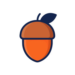 Stylized acorn icon © danna