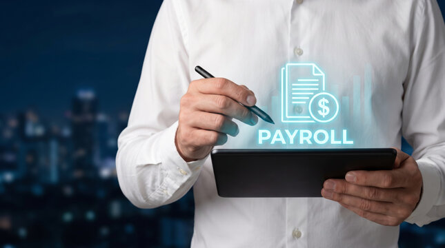 Employee compensation benefits support workforce payroll planning through digital finance. Corporate business hr resource management. employment payroll salary insurance, planning support