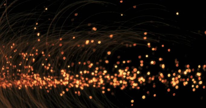 The dazzling metal sparkles create mesmerizing visual effects against a sleek black backdrop, ideal for captivating motion graphics and intricate designs that stand out and attract attention