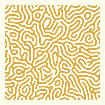 Organic Turing pattern background, gold reaction diffusion texture, abstract biological maze lines, elegant golden fluid web design