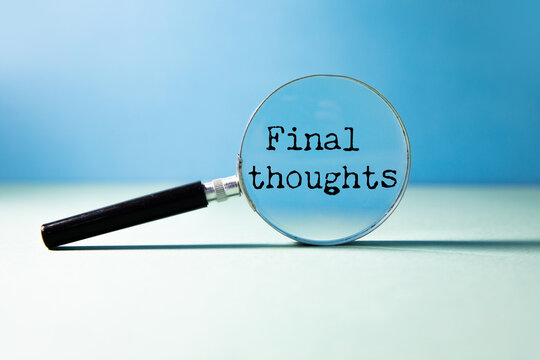 Final Thoughts text on white background