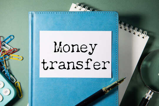 money transfer tex on paper