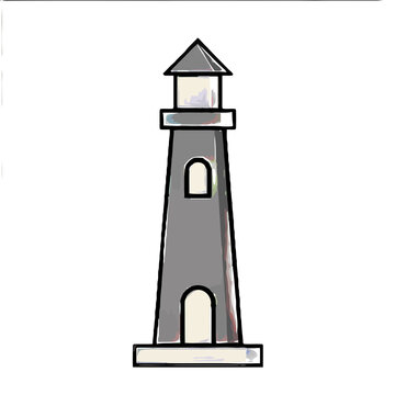 Illustration of a lighthouse
