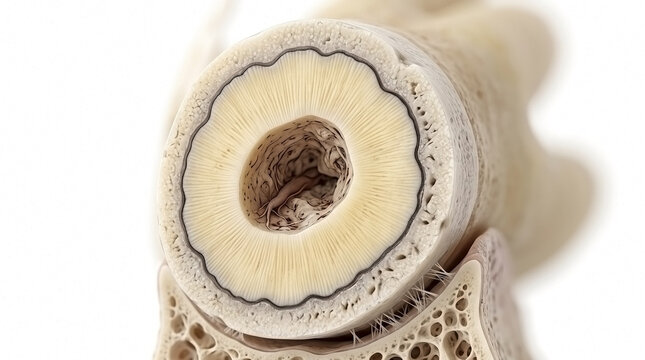 Top view of a human tooth model highlighting internal root canal structure with cross section medical model dentistry structure