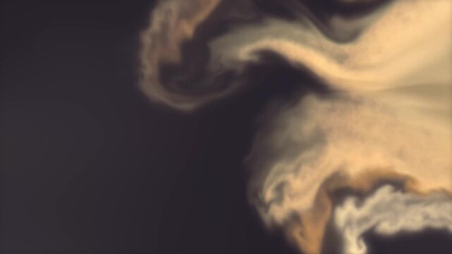 Abstract Golden Sand and Powder Cloud Motion Loop