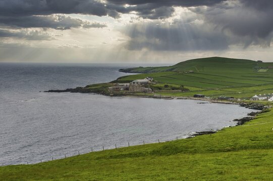Coastline of the Shetland islands, United Kingdom