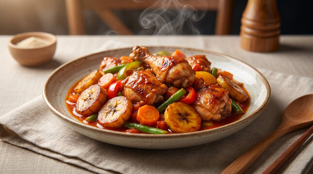 Cameroonian Poulet DG Stew