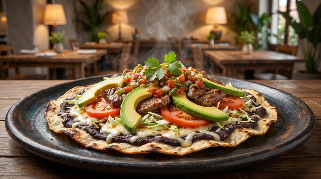 Mexican Tlayuda Crispy Tortilla