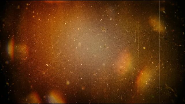 Vintage celluloid texture with dust particles and micro scratches, cinematic abstract visual for luxury, sparkle and celebration
