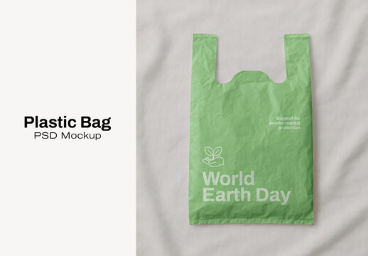 Eco-friendly Plastic Bag Mockup PSD