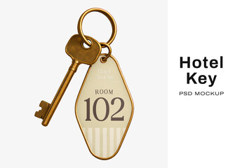 Elegant Hotel Key Mockup Design PSD
