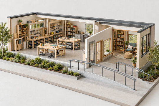 Miniature accessible lifelong learning workshop