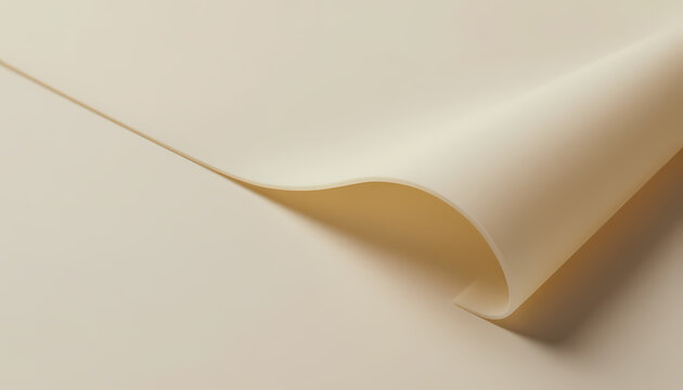 Natural Rubber Sheet Folded Into a Soft Wave