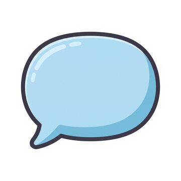 blue speech bubble icon
