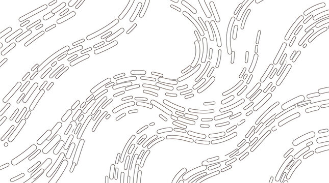 Abstract flowing lines pattern in black and white with minimalist background
