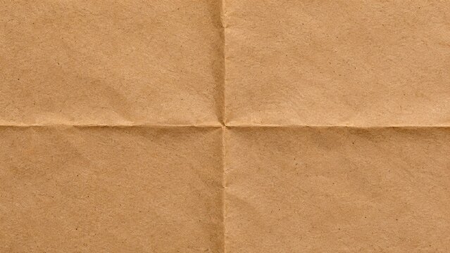 Brown kraft paper texture with vertical and horizontal crease lines