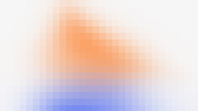 Pixelated gradient background with orange and blue colors for website hero, banner, and poster design