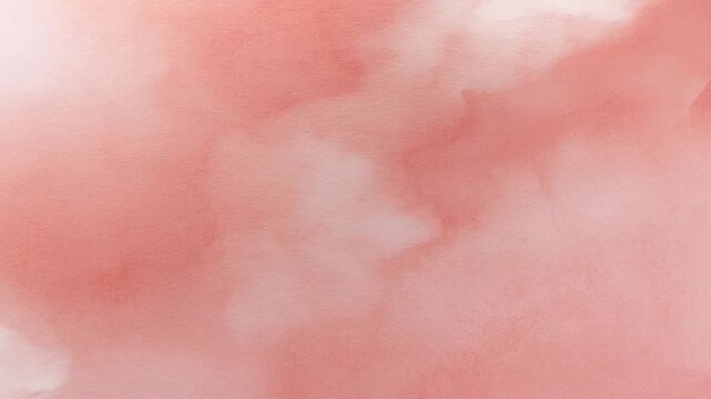 Pink Watercolor Texture, Soft Abstract Cloud Shapes, Pastel Color Blending