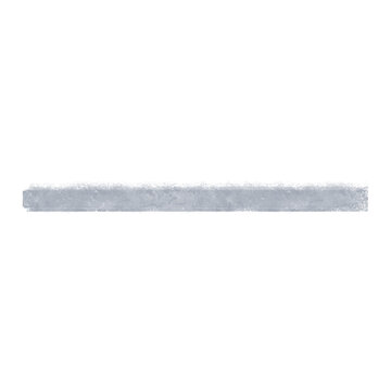 Hand-drawn grey minus sign symbol, chalk texture, isolated on transparent background