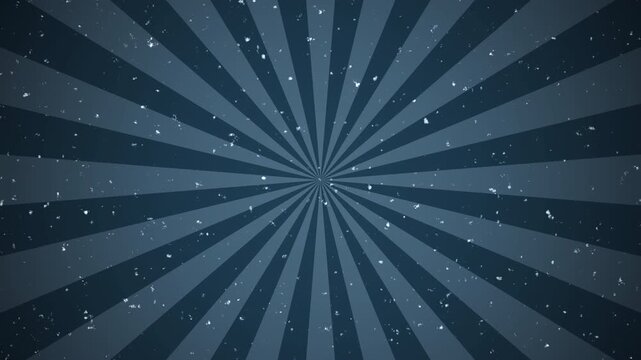 Blue sunburst overlay with vintage film texture, ideal for adding depth and interest to dark background designs in a nostalgic way.