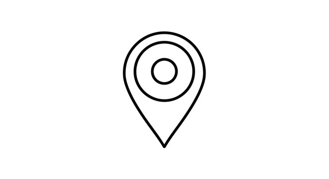 Location Pin Icon - Navigation and Map Pointer Symbol