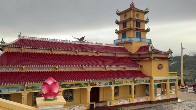 Cao Dai Temple of Da Lat, Dalat, Lam Dong province, Vietnam.