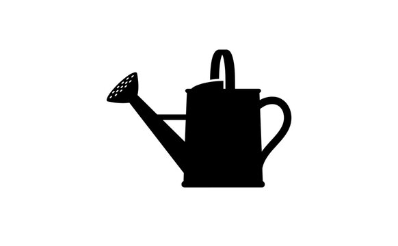 Watering can silhouette icon isolated vector design illustration element