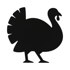 PNG Silhouette turkey illustration design.