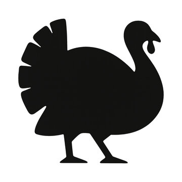 PNG Silhouette turkey illustration design.