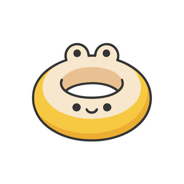 Cute frog inflatable ring cartoon