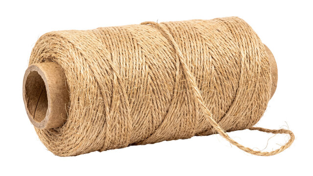 jute webbing twine spool isolated PNG, upholstery cord on transparent background