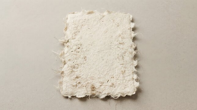 Abstract textured white paint stroke with subtle pink undertones on a neutral background