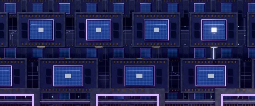 Staggered Compute Tile Handoff Conveyor Loop