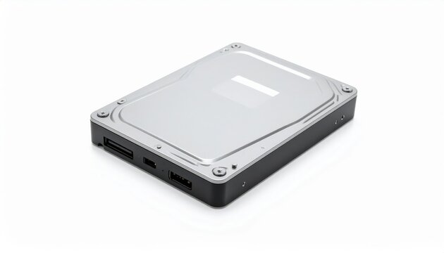 Hard Drive External Storage Device with Clean Studio Lighting