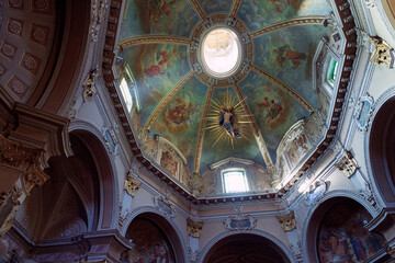 Obraz premium Domodossola, Italy - April 21, 2026: Historic Sanctuary Sacro Monte Calvario in Domodossola Piemonte, Piedmont, Italy
