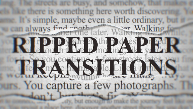 Editorial Paper Style Transition